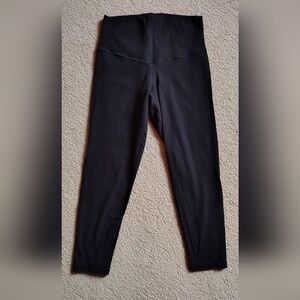 Offline By Aerie Xtra High Waisted Ribbed Leggings, Black, Large